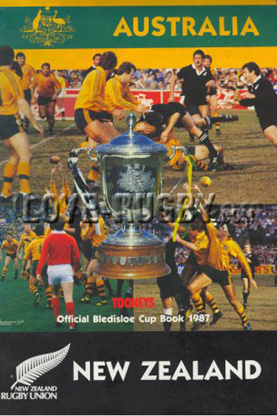 1987 Australia v New Zealand  Rugby Programme